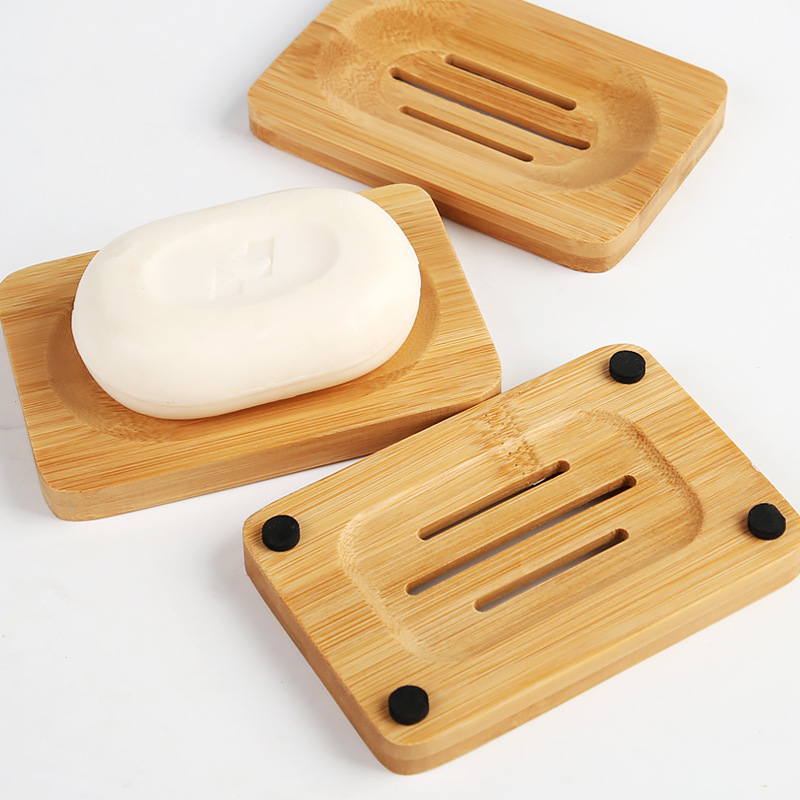 Bamboo Cutlery Set - 1 Adet Bambu Ahşap Sabunluk, Duş