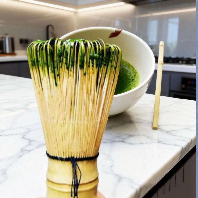 Bamboo Cutlery Set - Japon matcha çay çırpıcısı - bambu
