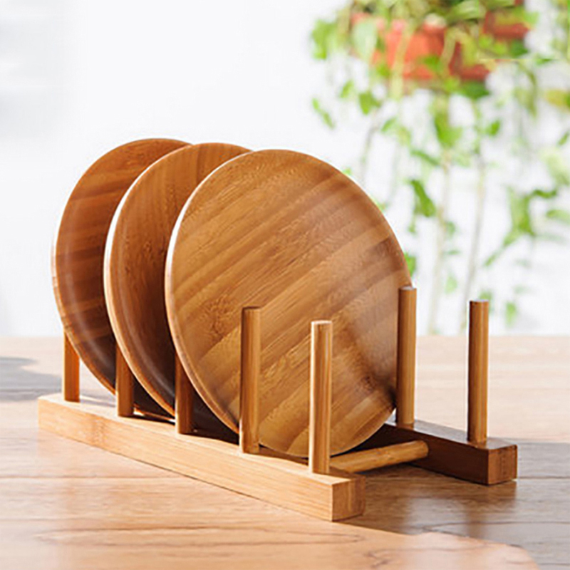 Bamboo Cutlery Set - Mutfak Damlalıklı Raf Bulaşık tencere kapağı