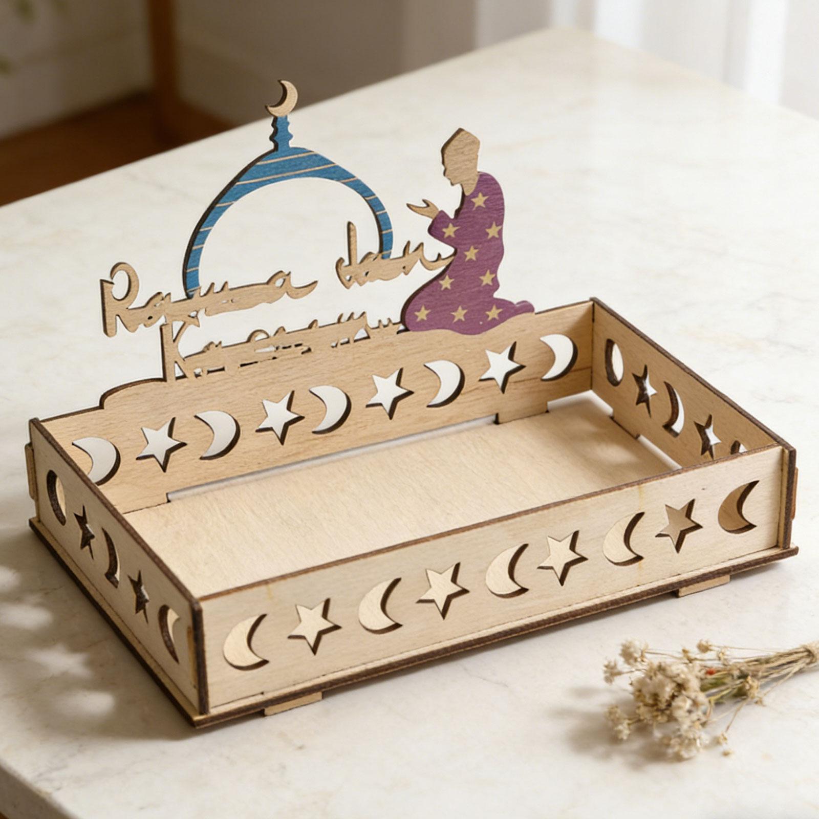 İslami Ay Yıldızlı Ahşap Tepsi - Wooden Serving Tray incelemesi ve fiyatı