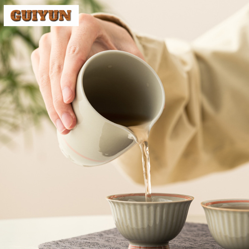 175ml el çizilmiş çift hat çay - Handmade Ceramic Mug incelemesi ve fiyatı