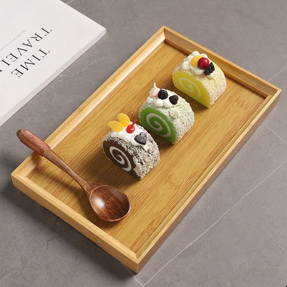 Dekoratif Tepsi Doğal Bambu Ba - Wooden Serving Tray incelemesi ve fiyatı