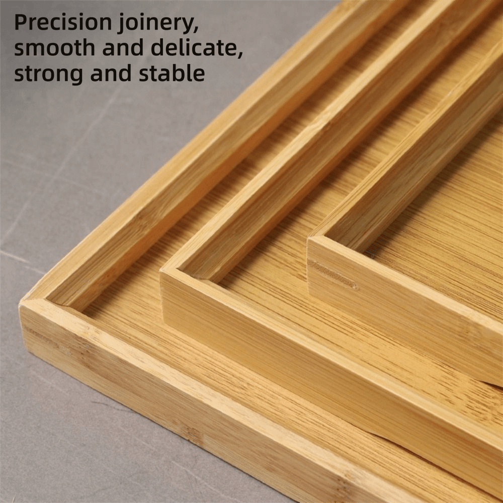 Dekoratif Tepsi Doğal Bambu Ba - Wooden Serving Tray incelemesi ve fiyatı