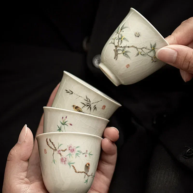 Retro Buz Çatlak Seramik Çay F - Handmade Ceramic Mug incelemesi ve fiyatı
